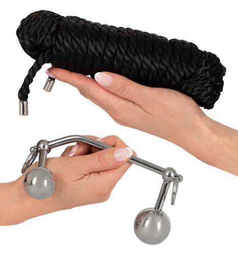 Vaginal-/Analplugs plus 10-Meter-Bondage-Seil 