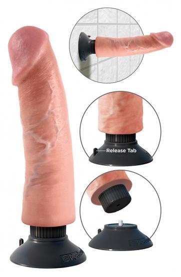 King Cock 9" Vibrating Cock (20,4 cm, Ø 5,4 cm) 