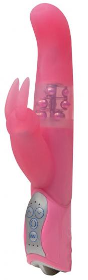 Smile Pearly Bunny Perlenvibrator (26 cm, Ø 3,2 cm) 